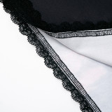 Sexy Print Lace Lace Split Mini Dress GDSF-J25DS015