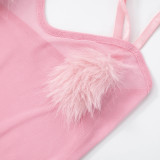 Erotic Mesh Sling Backless Bodysuit GDSF-D25BS052