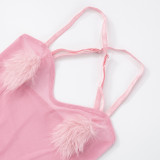 Erotic Mesh Sling Backless Bodysuit GDSF-D25BS052