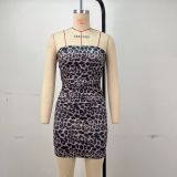 Sexy Print Off Shoulder Tube Tops Dress GPBY-DR957