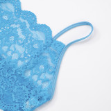Sexy Lace Sling Vest Shorts Solid Suit GDSF-D25ST009