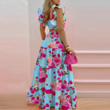 Plus Size Solid Color Sleeveless Two Piece Skirts Set GMAN-8114