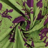Plus Size Print V Neck Pleated Maxi Dress GMAN-28272