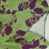Plus Size Print V Neck Pleated Maxi Dress GMAN-28272