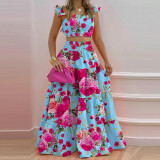 Plus Size Solid Color Sleeveless Two Piece Skirts Set GMAN-8114