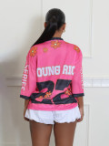 Vintage Loose Casual Color Clash T-Shirt SFY-615-1
