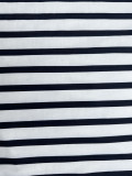 Stripe Wrap Chest Slim Long Dress YH-5366