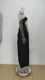 Plus Size Print Tube Tops Backless Maxi Dress GMAN-28178
