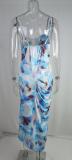 Plus Size Print Sexy Sling Midi Dress GMAN-21033
