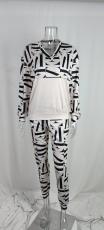 Plus Size Casual Print Sport Two Piece Pants Set GMAN-8568