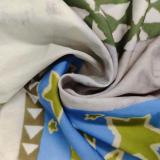 Plus Size Painted Print Long Sleeve Big Hem Midi Dress GMAN-24540