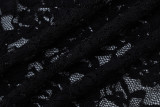 Hollow Out Lace See Through Maxi Dress GLAG-D3914228G