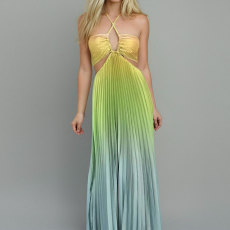Plus Size Sexy Hollow Out Halterneck Maxi Dress GMAN-29040