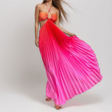 Plus Size Sexy Hollow Out Halterneck Maxi Dress GMAN-29040