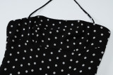 Fashion Polka Dot Printed Halterneck Mini Dress GLAG-D5418805