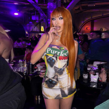 Animal Color Clash Print Tube Tops Mini Dress DLSF-K25D66092