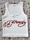 Fashion Letter Print Vest GXJL-023