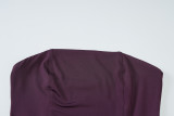 Solid Color Off Shoudler Ruffles Tube Top Maxi Dress GLAG-D5418830F