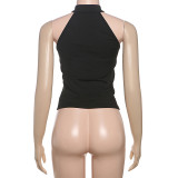 Solid Color Sleeveless Tank Tops GYME-K25L66341