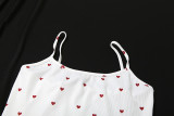 Love Print Sleeveless Vest And Shorts 2 Piece Set  GYME-K25S67402