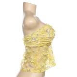 Sexy Sequin Wrap Chest Tank Tops GYME-K24B64136