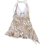 Halterneck Tie Up Backless Mini Dress GYME-K25D64878