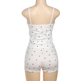 Love Print Sleeveless Vest And Shorts 2 Piece Set  GYME-K25S67402