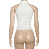 Solid Color Sleeveless Tank Tops GYME-K25L66341