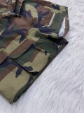 Casual Zipper Camouflage Print Shorts LSD-2435