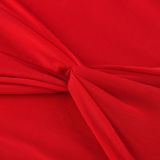 Off Shoulder Solid Color Mesh Maxi Dress MZ-0470