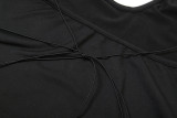 Deep V Neck Backless Solid Color Maxi Dress GYME-K25D66705