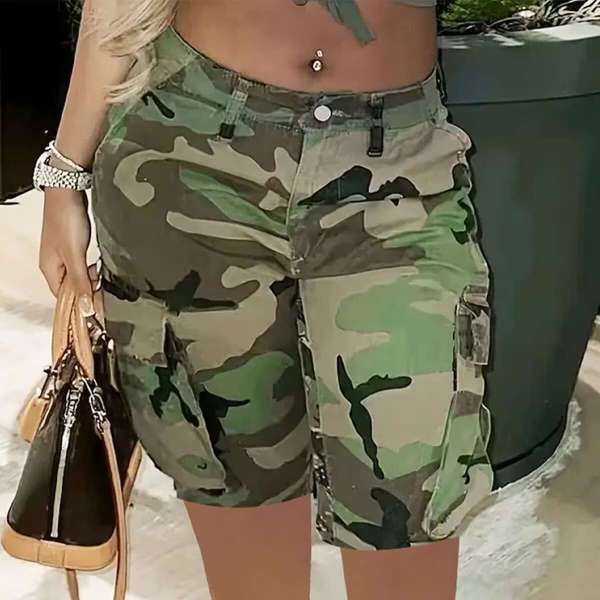 Camouflage Print Sport Loose Shorts LSD-2442