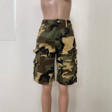 Loose Casual Camouflage Print Shorts LSD-2822