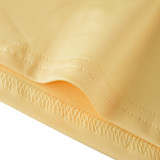 Single Shoulder Long Sleeve Tie Up Two Piece Pants Set MZ-2904