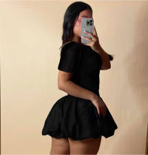 Short Sleeve Square Neck Mini Dress LSD-2431