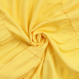 Solid Color Sling Big Swing Maxi Dress AIL-320