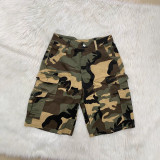 Loose Casual Camouflage Print Shorts LSD-2822