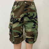 Camouflage Print Sport Loose Shorts LSD-2442