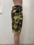 Loose Casual Camouflage Print Shorts LSD-2822