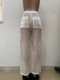 Sexy See Through Loose Solid Pants LSD-2443