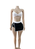 Sexy Sport Sling Mini Skirt Two Piece Set GFCF-1361
