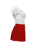 Letter Print Casual Two Piece Skirts Set GLF-10026