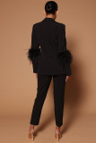Fashion Blazer Pants Two Piece Set GNQF-S302