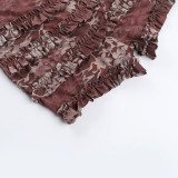 Sexy Hollow Out Backless Romper FL-ZX25107MHO