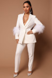 Fashion Blazer Pants Two Piece Set GNQF-S302