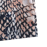 Snake Print Threaded Cardigan + Shorts Set HMS-5589