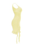 Fashion Sleeveless V Neck Mini Dress GLF-10022