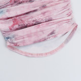 Print Off Shoulder Tube Top Tops FL-YL25069MHO