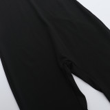 Lace Patchwork Solid Color Sling Jumpsuit FL-CF25085MHO