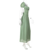 Sexy Backless Tie Up Solid Midi Dress FL-JY25202PFO